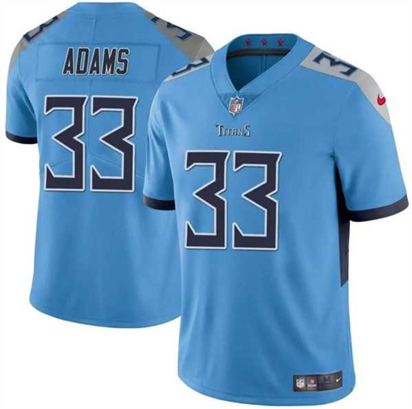 Men & Women & Youth Tennessee Titans #33 Jamel Adams Blue Vapor Limited Football Stitched Jersey->tampa bay buccaneers->NFL Jersey